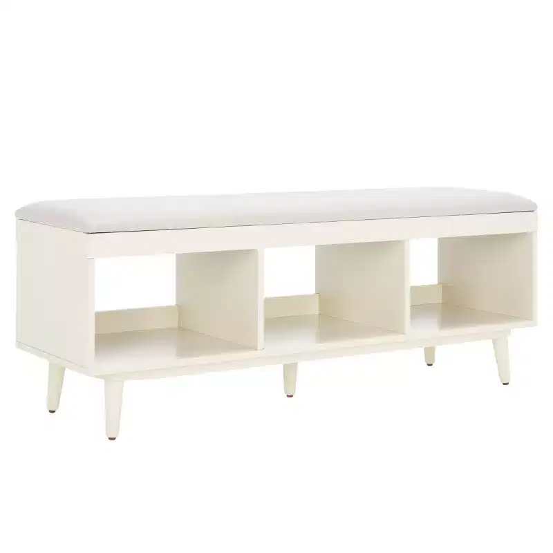 Cricket Open Shelf Bench With Cushion - BCH5000 - Safavieh