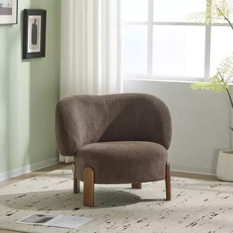 Christopher Knight Home Zoe Mid-Century Modern Upholstered Wingback Armless Chair