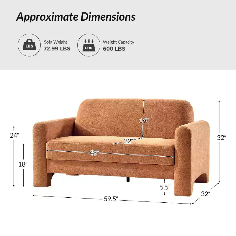 Felisa Modern Loveseats Sofa|ART OF LIVING DESIGNS