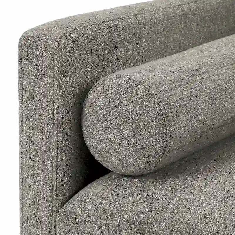 Mid-Century Tapered Leg Armchair with Roll Pillows