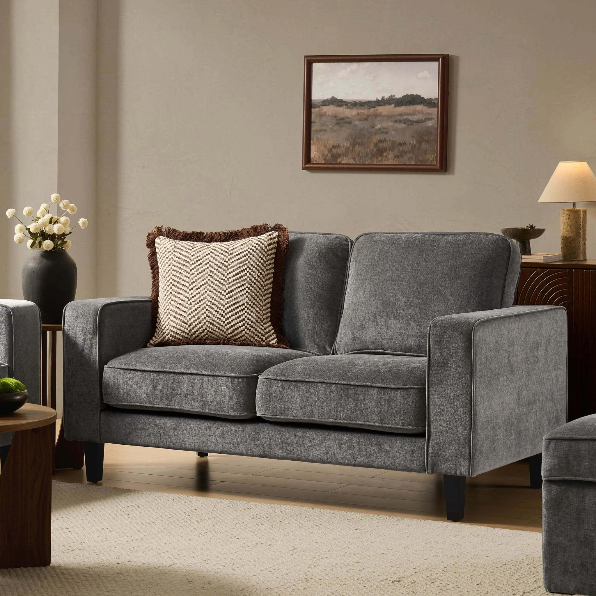 2 Seater Sofa - Grey