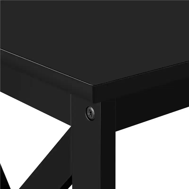 Yaheetech 3-Tier Wooden Console Table with Power Outlet Entryway Table