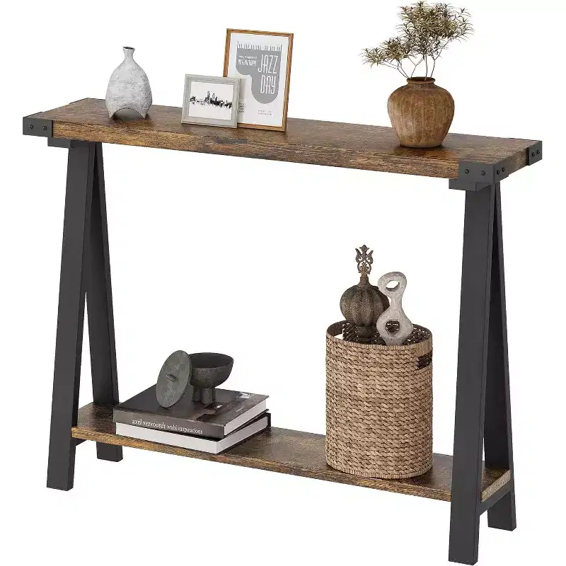 43.3 Inch Wood Console Table,, Sofa Table, Narrow Entryway Table for Hallway, Behind The Couch, Living Room, Foyer, Easy Assembly