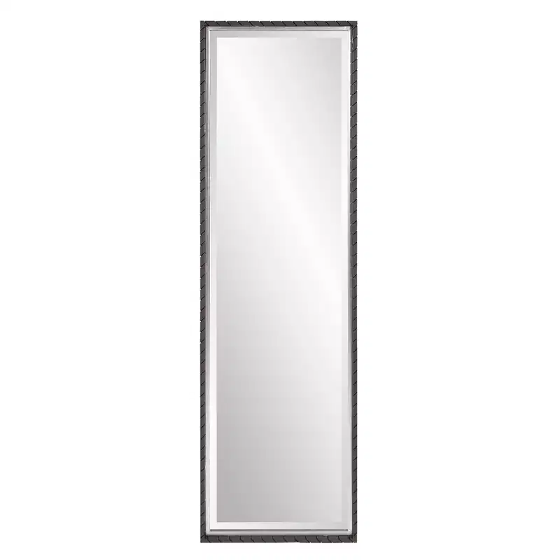 Howard Elliott 48"x14" Cantera Dressing Mirror: Modern Style, Iron Frame, Wall Mounted