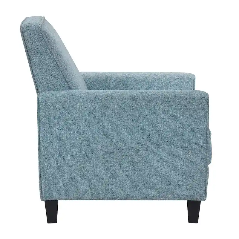 Traditional Fabric Welted Padded Recliner Chair