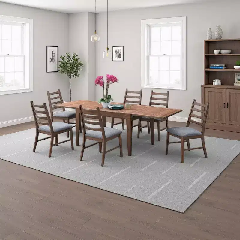Rubberwood & MDF Expandable Dining Table, 47