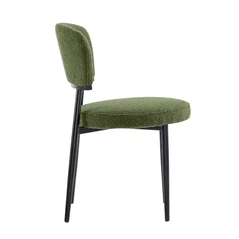 Christopher Knight Home Atrass Upholstered Dining Chair with Metal Legs (Set of 4)