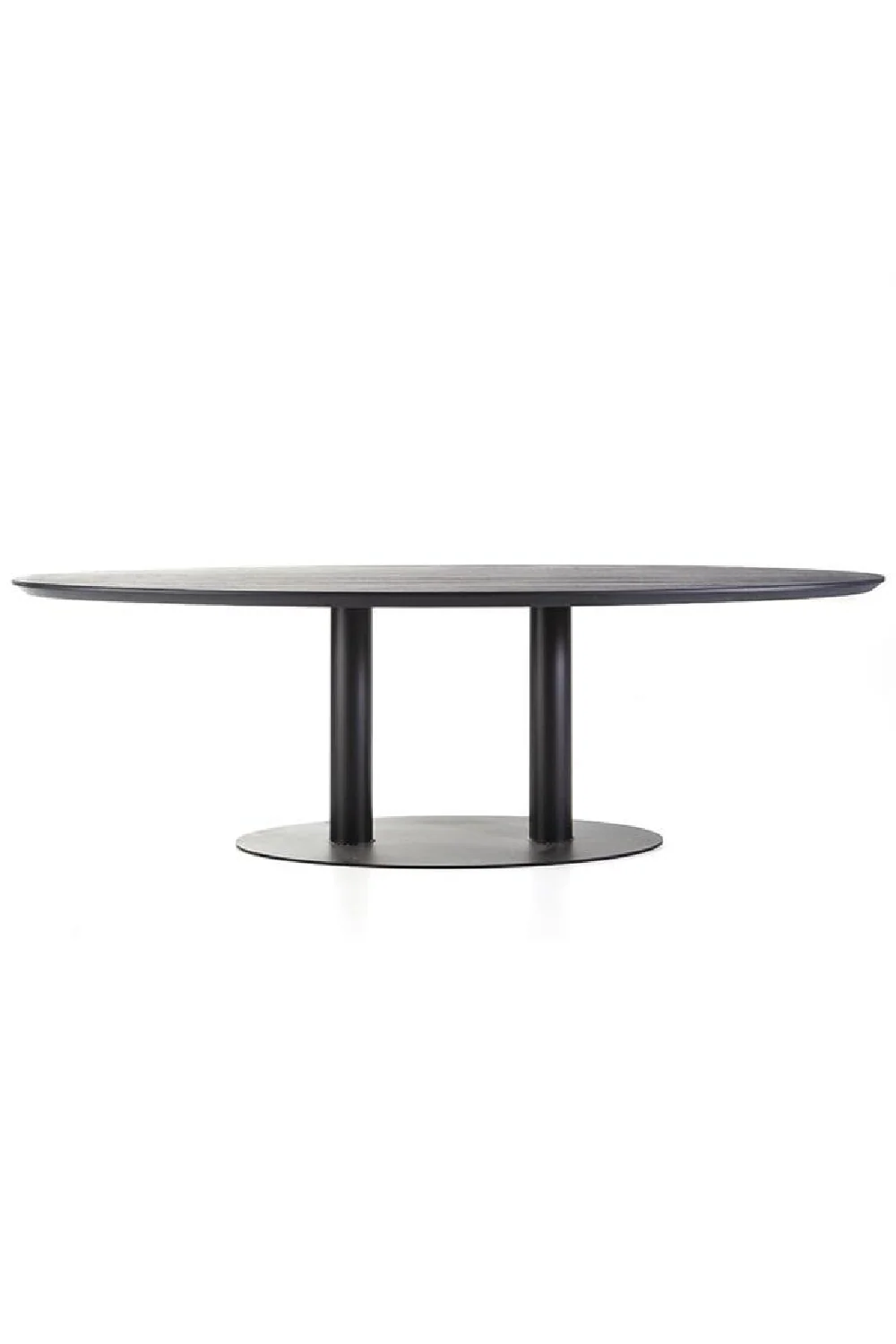 Black Oval Dining Table M