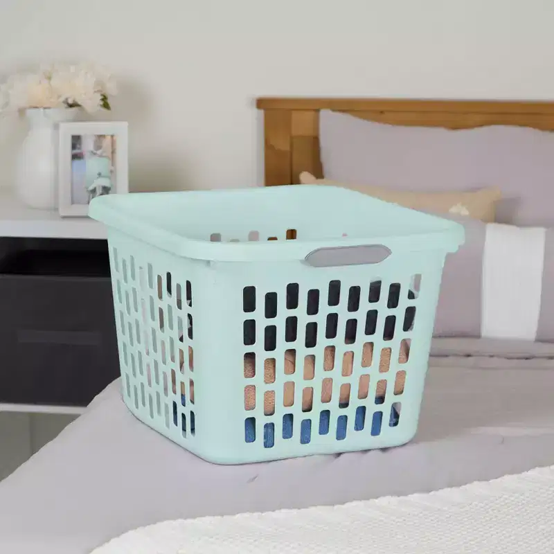 Sterilite Laundry Basket, Plastic Hamper with Handles