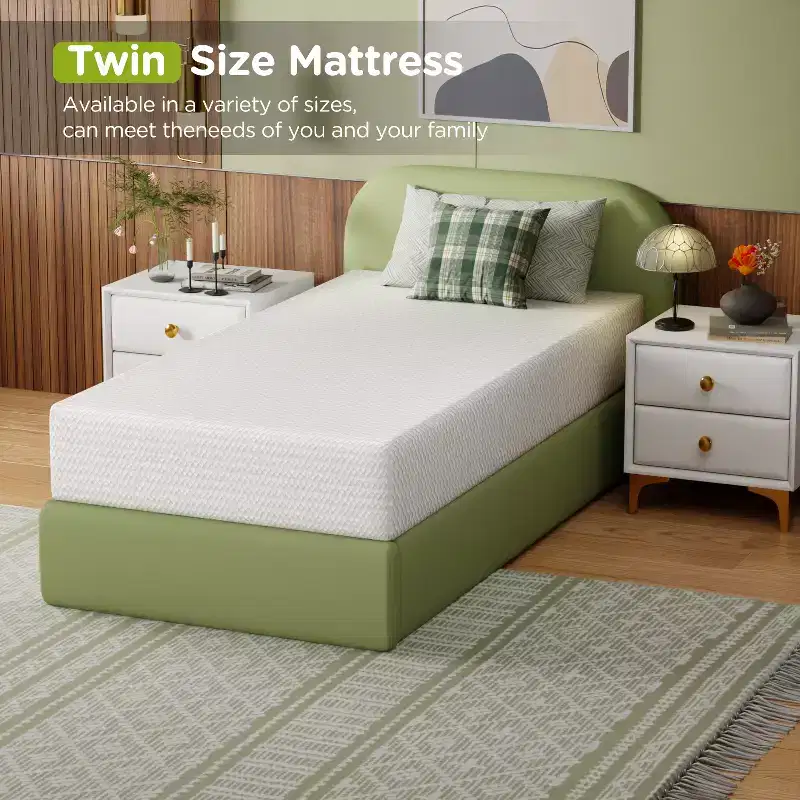 BestMassage 10 Inch Mattress Gel Memory Foam Mattress Medium Firmness Mattresses for Cool Sleep & Pressure Relief CertiPUR-US Certified