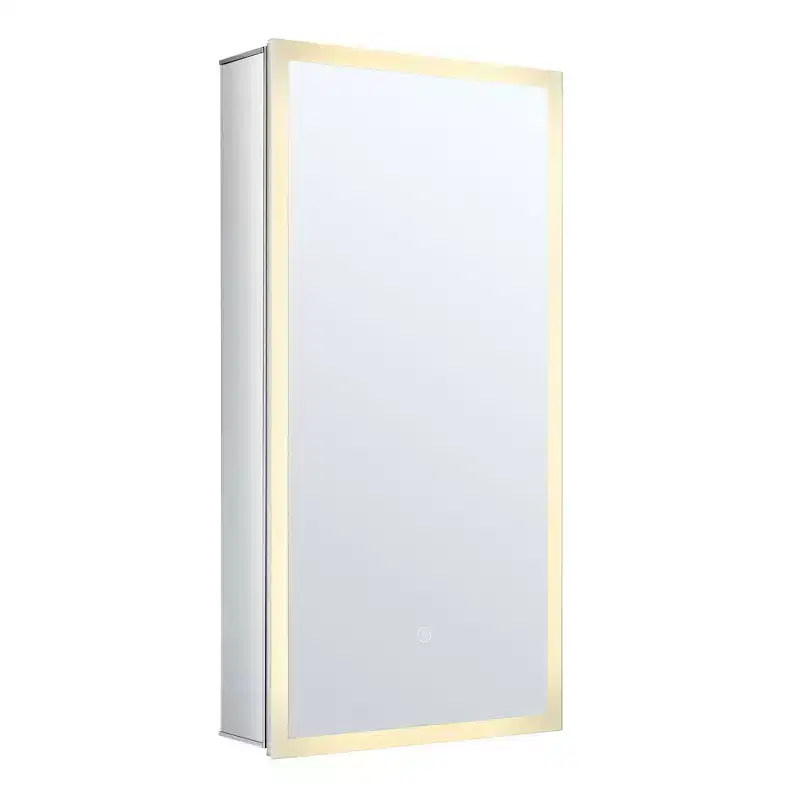 Fine Fixtures Smart Bathroom Medicine Cabinet, Aluminum, Recessed/Surface Mount