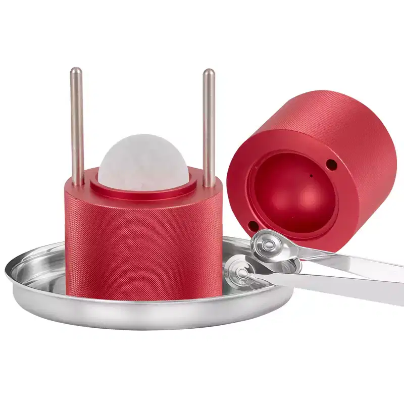 VEVOR Ice Ball Press, 2.4 Ice Ball Maker, Aircraft Al Alloy Ice Ball Press Kit for 60mm Ice Sphere, Ice Press with Tong and Drip Tray