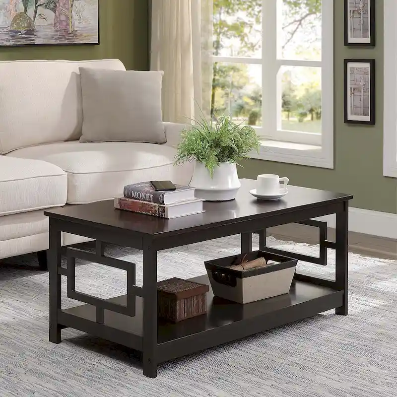 Convenience Concepts Town Square Coffee Table with Shelf