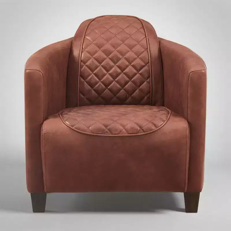 Leather Foam Rubberwood Accent Chair 27.95