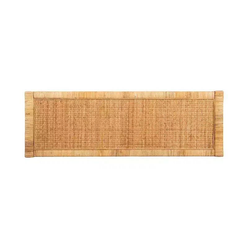 Kate and Laurel Rafina Rattan Console Table, 36x12x30, Natural