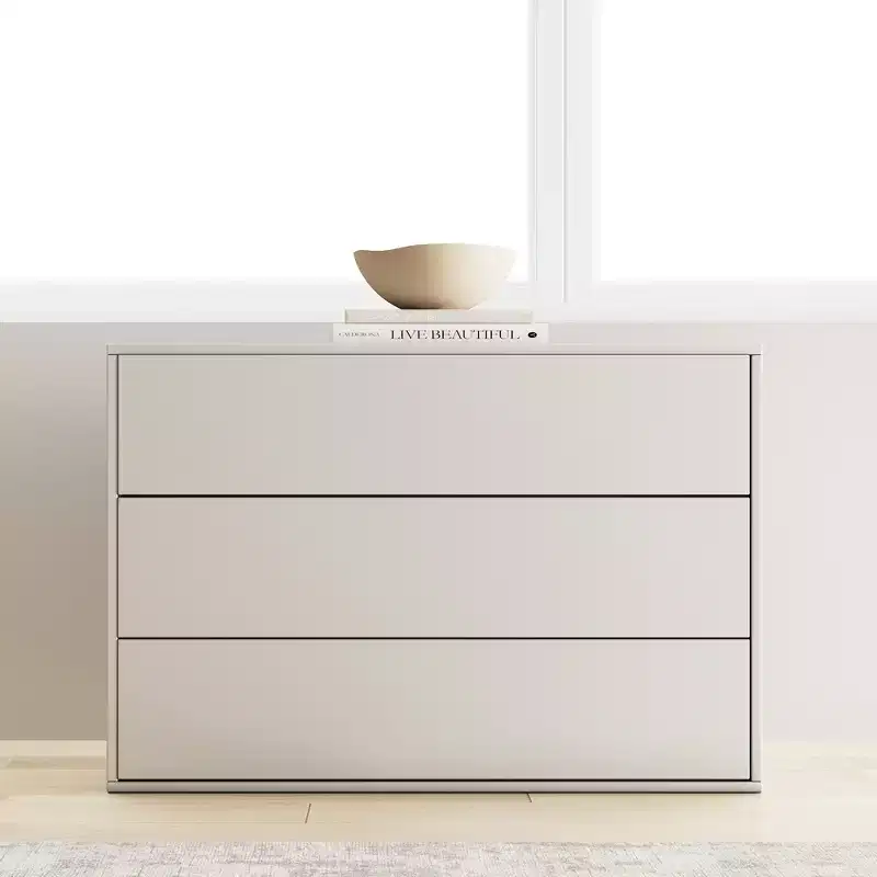 3 drawer dressing table, suitable for wardrobe, bedroom, living room drawer dressing table bedside table, with wooden drawer cabinet