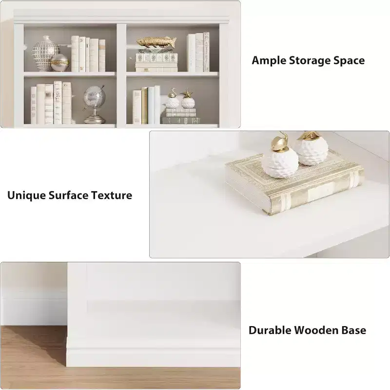 74.5 in Double Wide 6-Tier Bookcase with 12 Cubbies
