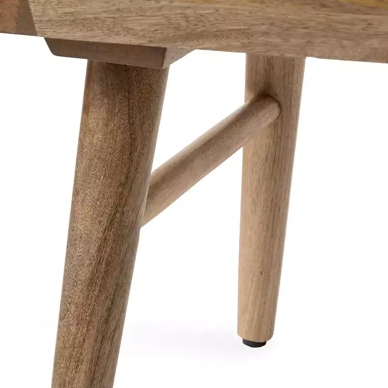Kate and Laurel Conan Capsule Wood Coffee Table, 38x20x17, Natural