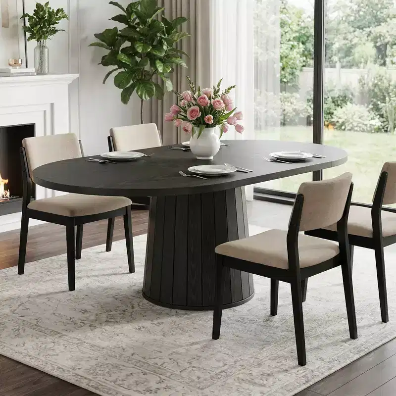 63 Farmhouse Dining Table, Easy Assembly & Multi-Use Home Workstation