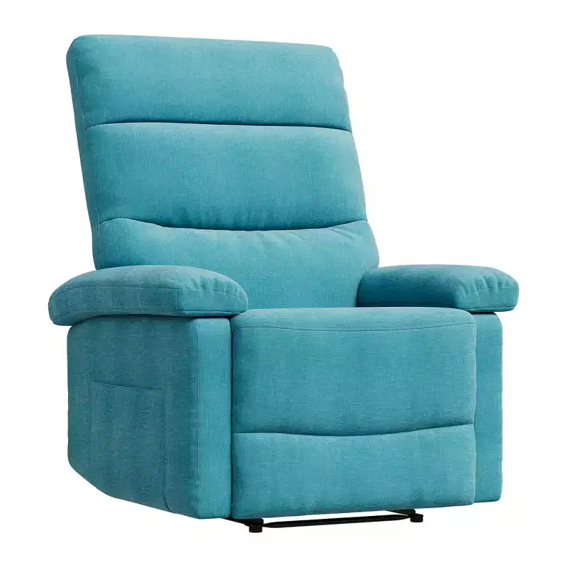 Adjustable Fabric Recliner Chair with Side Pocket