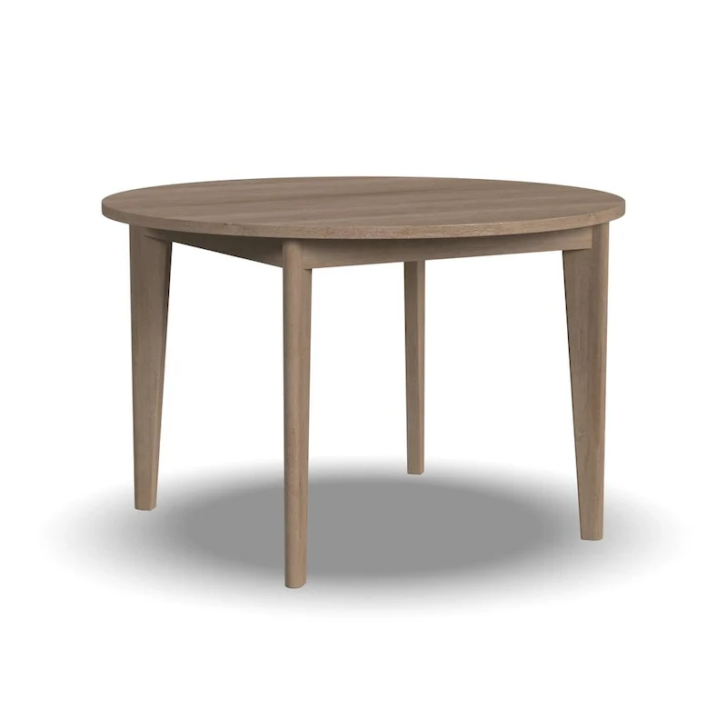 Brentwood 5-Piece Brown Wood Round Table and Cane Back Chair Dining Set - 47 x 30 x 47