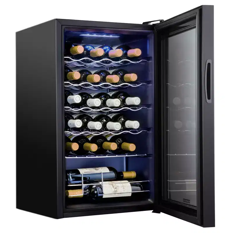 Schmecke 16.9 in. 24 Bottle Compressor Freestanding Wine and Beverage Cooler