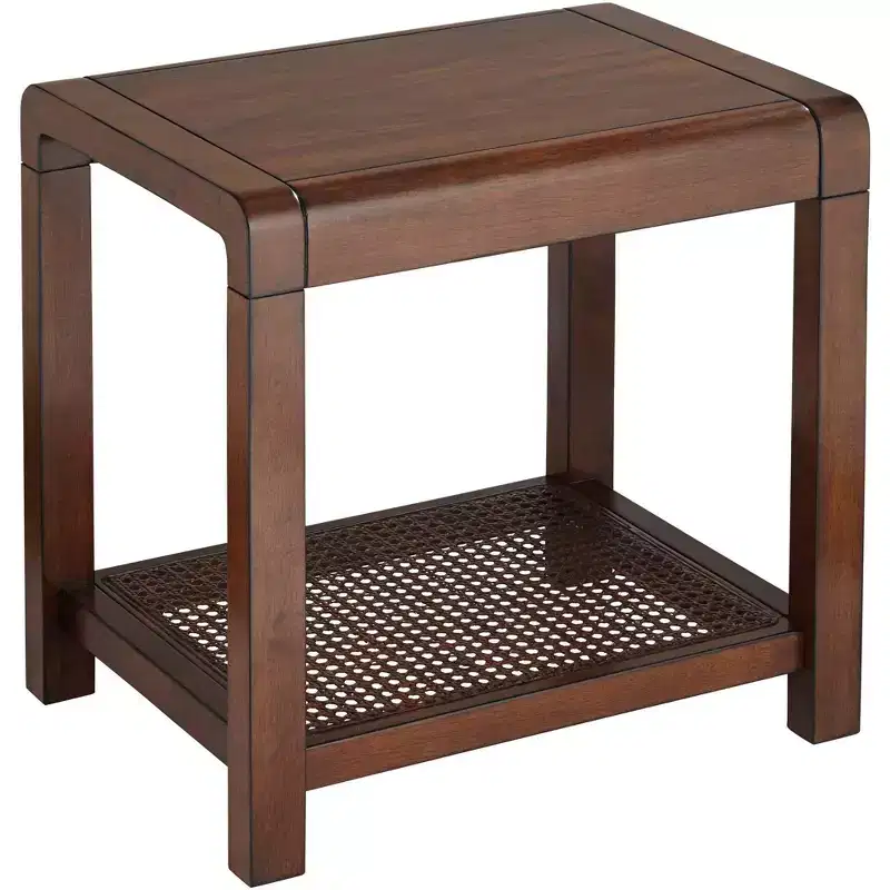 55 Downing Street Powell 22 Wide Brown Wood Side Table