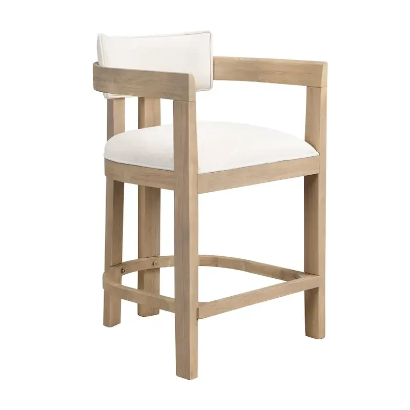 Netia 5-Piece Counter-Height Bar Set with Boucle Upholstered Chairs and Metal Table Base by Christopher Knight Home