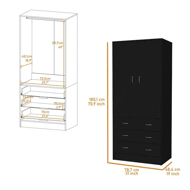 Prescott Armoire - White