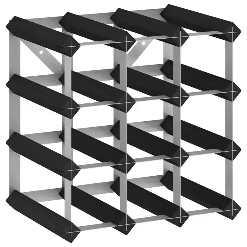 vidaXL Countertop Wine Rack Bottle Holder Wine Storage Organizer Solid Wood