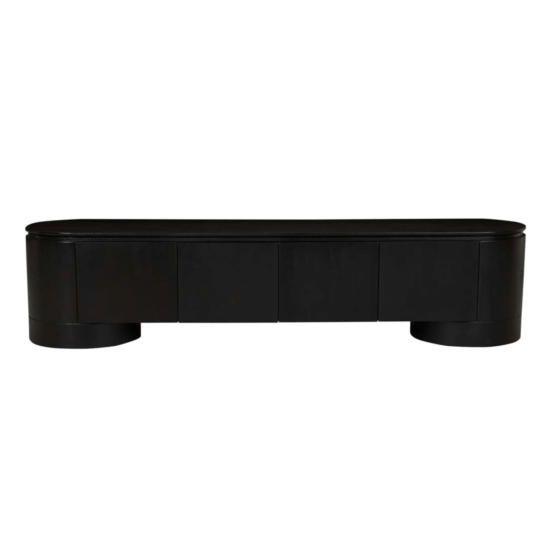 Minimalist Black oak Oak Entertainment Cabinet for Living Room