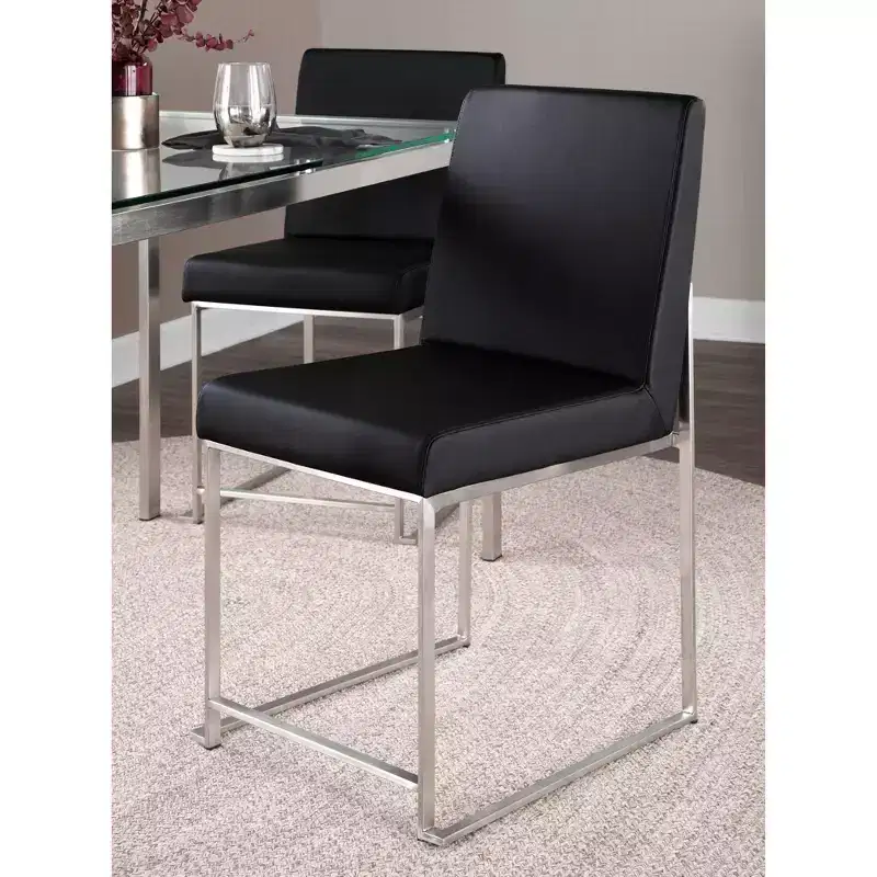 Set of 2 Fuji High Back Dining Chairs -