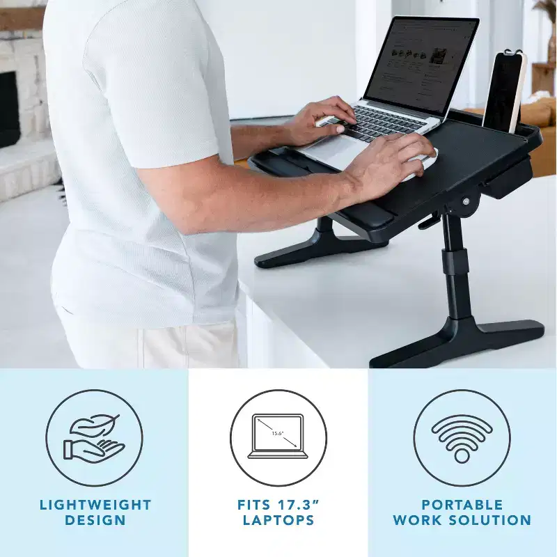 LAPGEAR Easy Tilt Adjustable Laptop Bed Desk