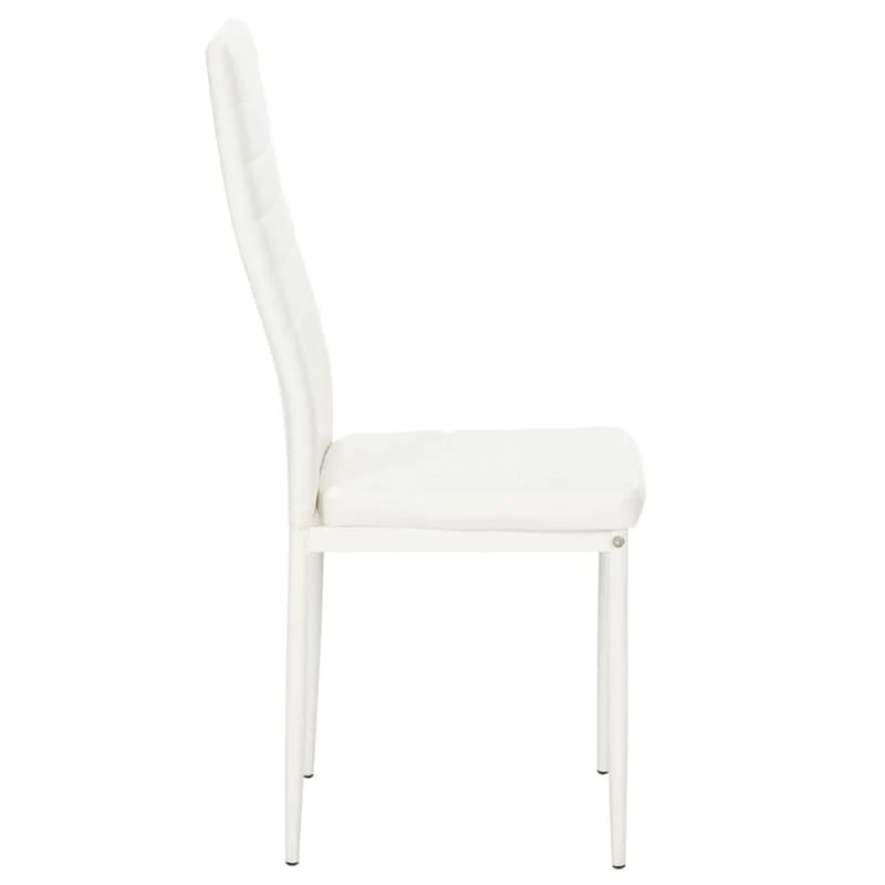 Stripping Texture High Backrest Dining Chairs Set of 4