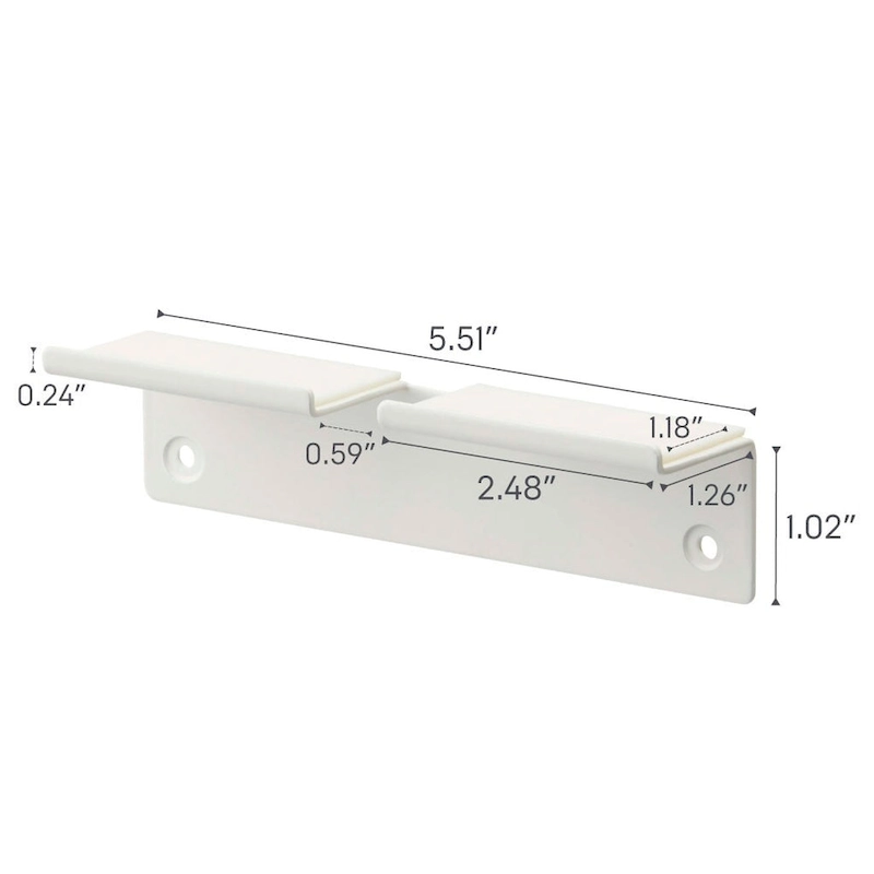 Yamazaki Home Wall-Mounted Phone Holder, Steel, Holds 2.2 lbs - L 1.26 x W 5.51 x H 1.3 inches