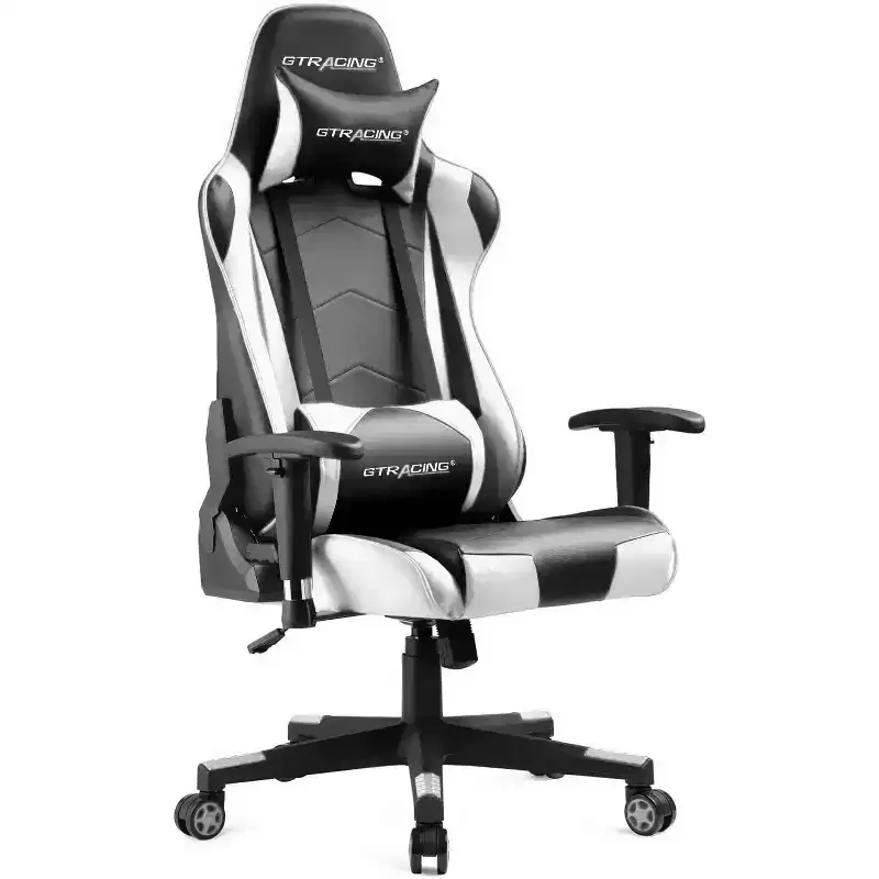 Gaming Office Chair PU Leather with Adjustable Headrest and Lumbar Pillow - GTRACING