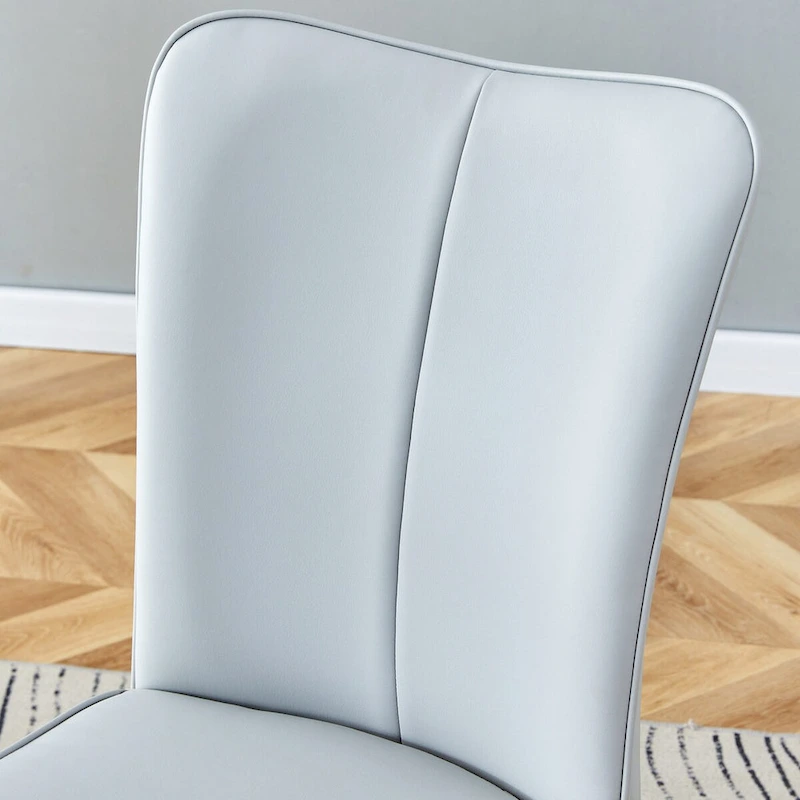 Modern Dining Chairs Set of 4 PU Leather Kitchen Upholstered Chairs