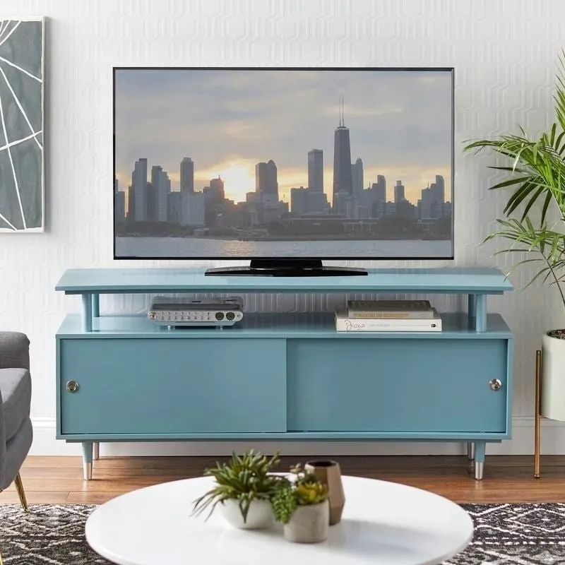 Mid-Century Modern Wood TV Stand