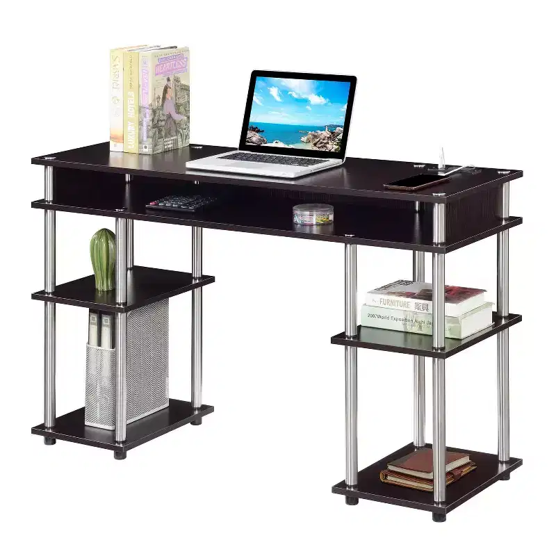 45 in.H Black Color Steel Standing Desk with No Storage