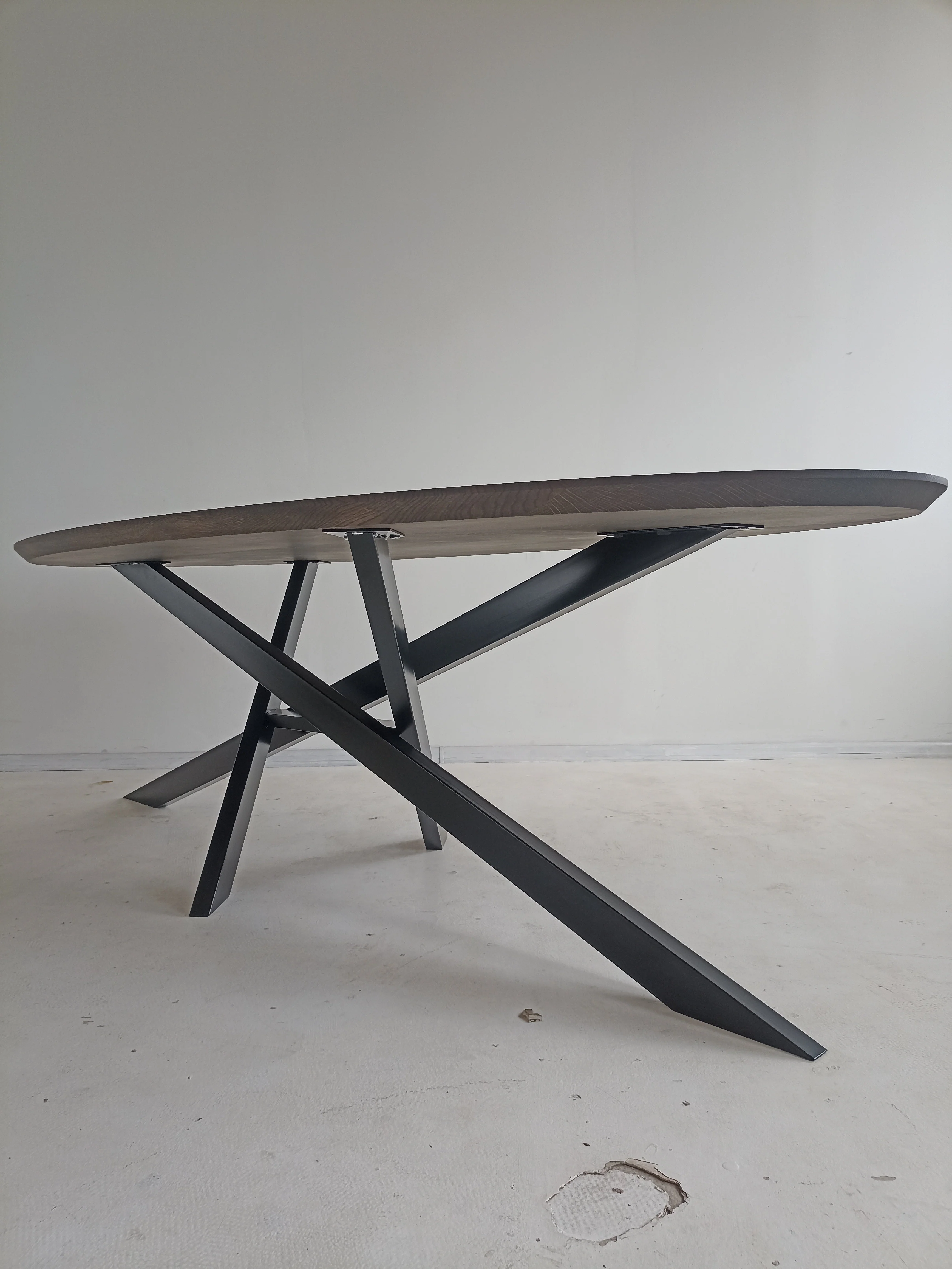 Oval Oak Dining Table - Oval oak dining room table The colour of the table on the photo is charcoal - the table available in 4 various colours The