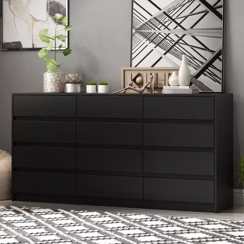 Famapy Modern 12-Drawers Dresser Sleek Chest of Drawers