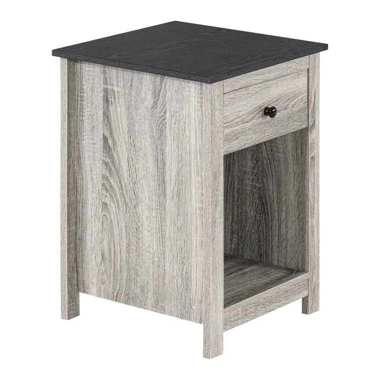 End Table with Drawer and Lower Shelf