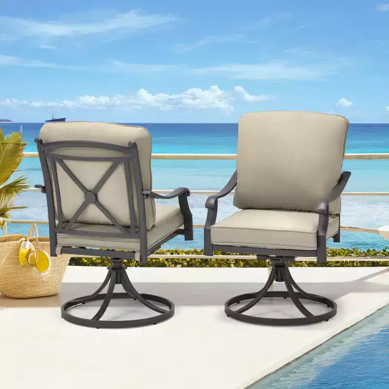 EROMMY Patio Dining Armchair with Cushion