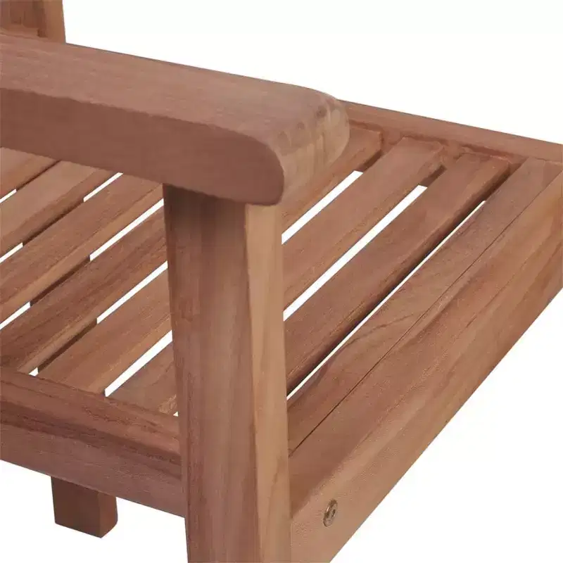 vidaXL Teak Wood Stackable Patio Chairs with Cushions - Set of 6 - Weather-Resistant, Easy Assembly, Versatile Design