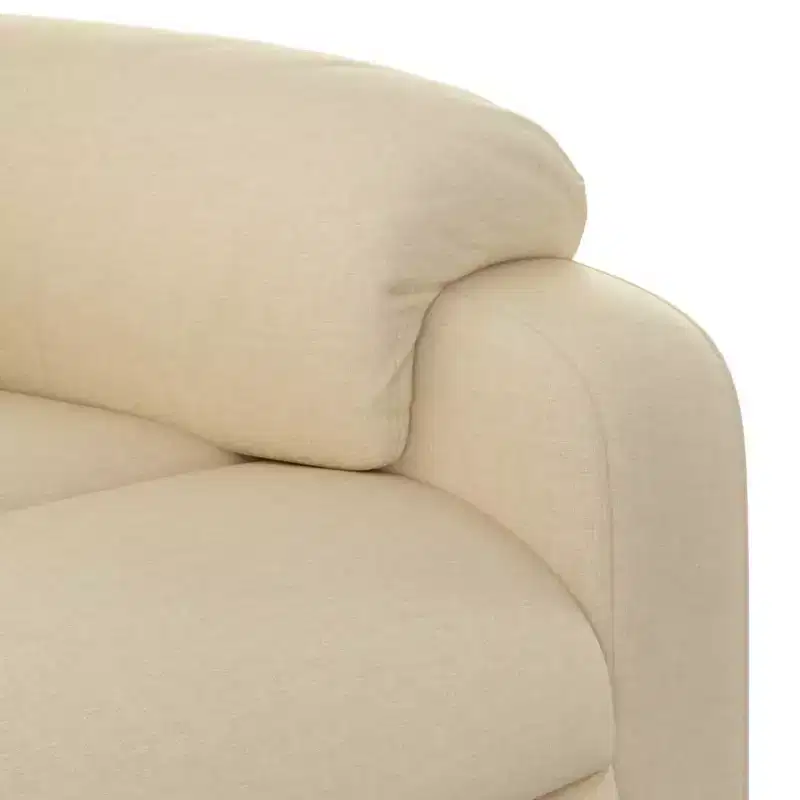 vidaXL Massage Recliner Chair Polyester, Metal, Plywood Single