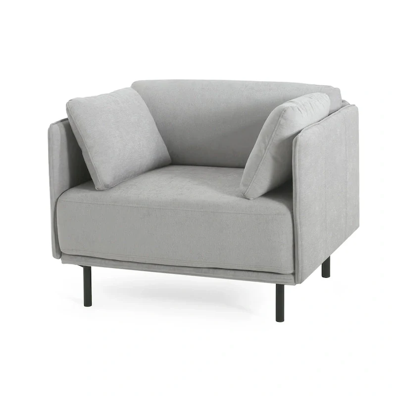 Daphne Faux Leather Lounge Chair by Christopher Knight Home