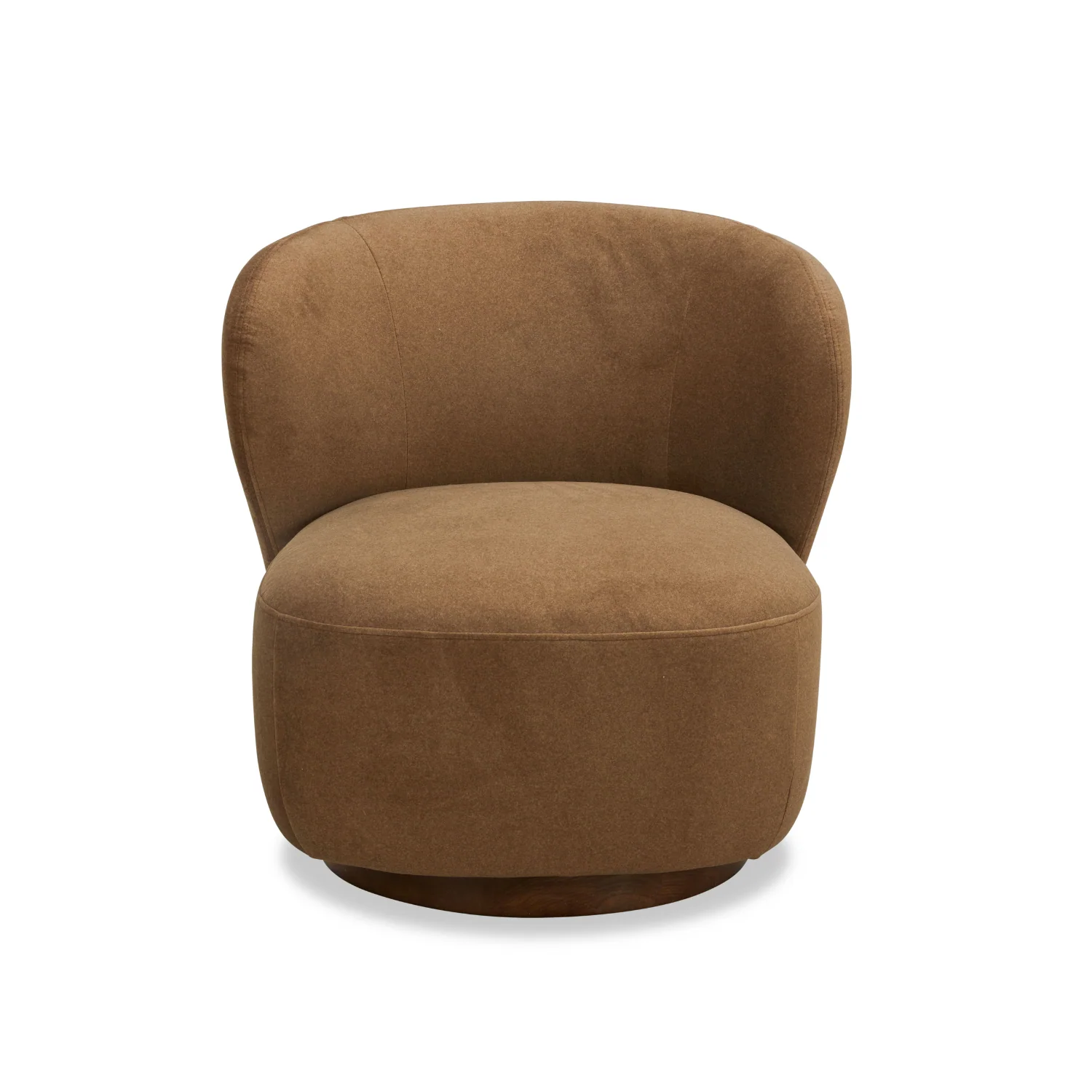 Traditional Velvet Lounge Chair with Upholstered, Swivel - Living Room | Matte Finish