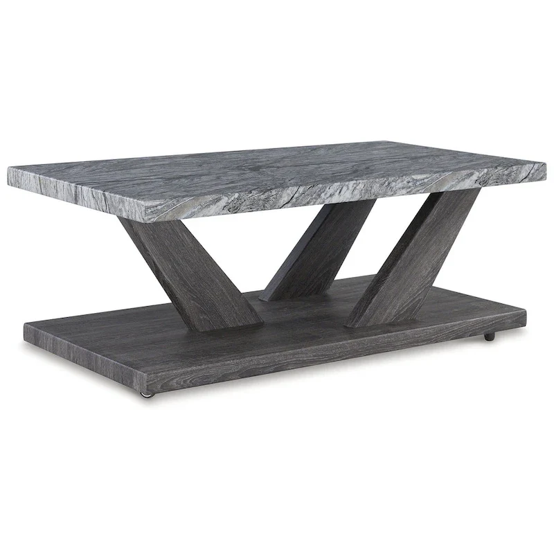Signature Design by Ashley Bensonale Gray Table Set (Set of 3) - 48W x 24D x 18H