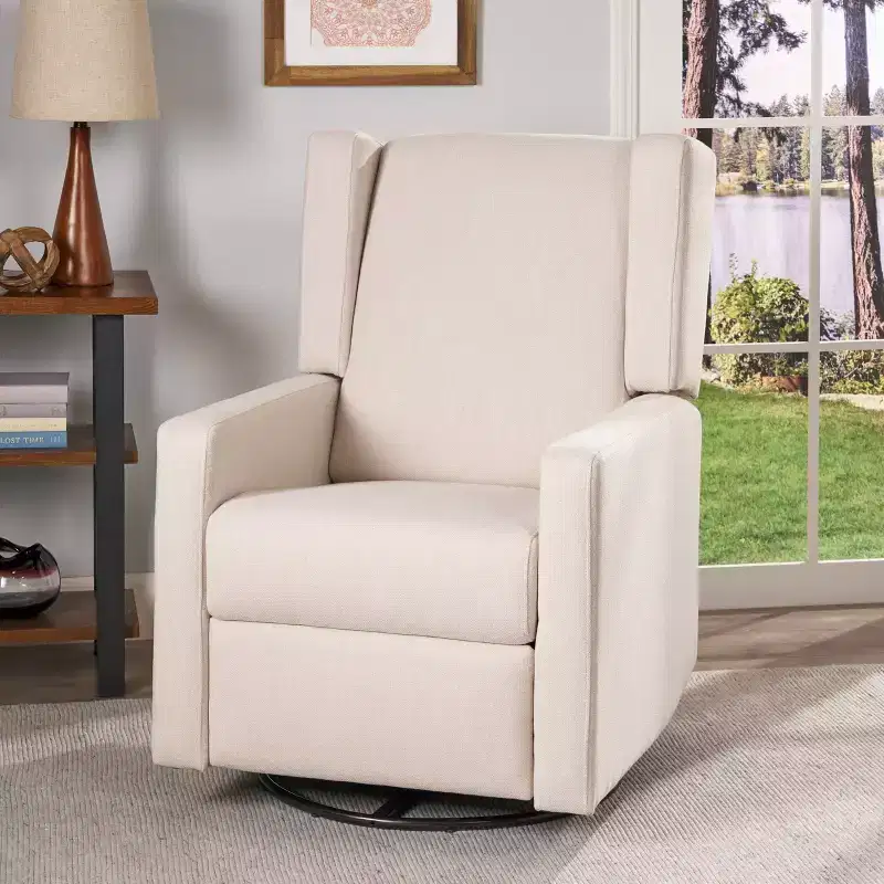Hounker Contemporary Swivel Recliner - Christopher Knight Home