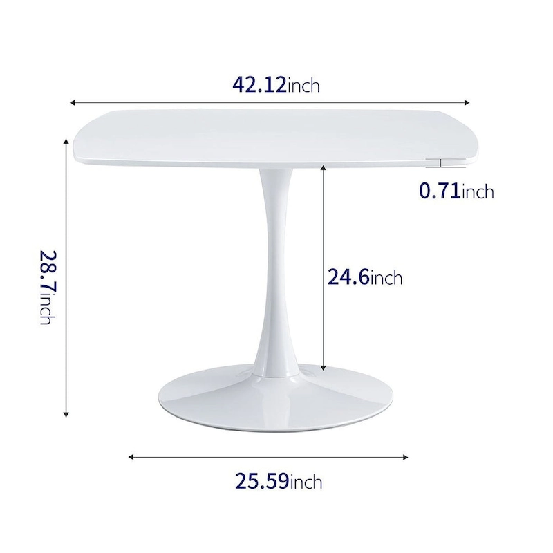 42.1\31.49 Mid-century Pedestal Leisure Coffee Table